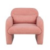 CAVINAS Teddy Fabric Accent Chair with Pillow and Armrests, Cozy Single Sofa Chair for Living Room, Bedroom, Study - 4 of 4