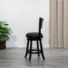 NicBex Dining Chairs Upholstered Chair Bar Height Chairs Slat Back Swivel Chair Fabric Seat for Kitchen - 2 of 4
