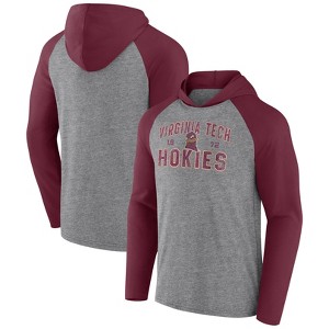 NCAA Virginia Tech Hokies Men's Gray Lightweight Hooded Sweatshirt - 1 of 3