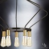 Urban Ambiance Luxury Mid-Century Modern Industrial Chandelier,  19-3/4"H x 30"W,  Olde Bronze Finish, UHP2492 - 4 of 4