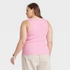 Women's Slim Fit Ribbed Tank Top - A New Day™ - 2 of 3
