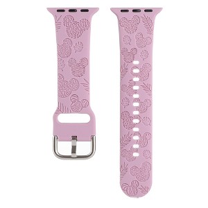 HTUTWOO Cartoon Engraved Apple Watch Band, Cute Soft Sport Silicone Strap 38/40/41/42/44/45/49mm for iWatch Series 10 9 8 7 6 5 4 3 2 1 SE Ultra - 1 of 4