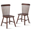 Homy Casa Set of 4 Solid Wood Dining Chairs with Spindle Back, for Kitchen & Dining Room - 4 of 4