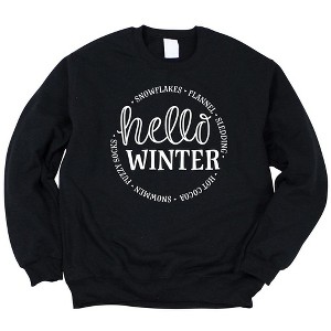 Simply Sage Market Women's Graphic Sweatshirt Hello Winter - 1 of 3