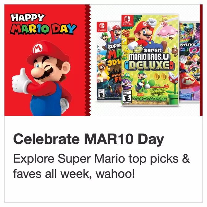 Instalar en pc Presta atención a impulso Video Games : Super Mario : Target