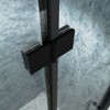NicBex Shower Door 34"W x 72"H Bi-Fold Semi-Frameless Glass Tub Door with Clear Tempered Glass with Reversible Installation - 2 of 4