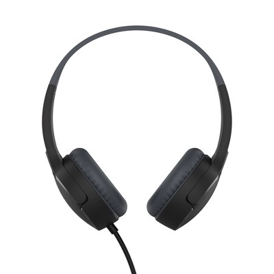 Belkin Soundform Mini Wired Headphones For Kids With Built-In Microphone Black, AUD004btBK