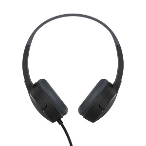 Belkin Soundform Mini Wired Headphones For Kids With Built-In Microphone Black, AUD004btBK - 1 of 4