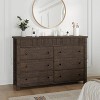 Drawer Dresser for Bedroom, Wooden Chest of Drawers, Fluted TV Stand, Storage Organizer for Living Room, Hallway and Entryway - 4 of 4