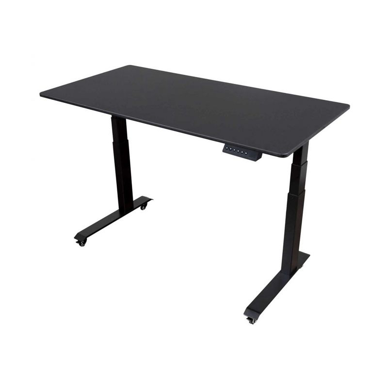 Stand Up Desk Store Electric Adjustable Height Standing Desk with Programmable Memory (Black Frame/Black Matte Top, 60" Wide), 4 of 5
