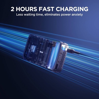 Litheli U20 20V U-Battery Plus 20000 mAh White: 4.0Ah Lithium Replacement for Power Tools, Dual USB-C/A Ports