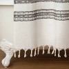 Embroidered Shower Curtain Railroad Gray - Hearth & Hand™ with Magnolia - image 3 of 3