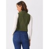 INSPIRE CHIC Women's Buttoned Washed Denim Vest with Faux Chest Flap Pockets - 4 of 4