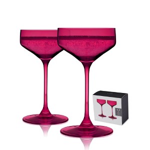 Reserve Nouveau Crystal Coupe Glasses - 1 of 4