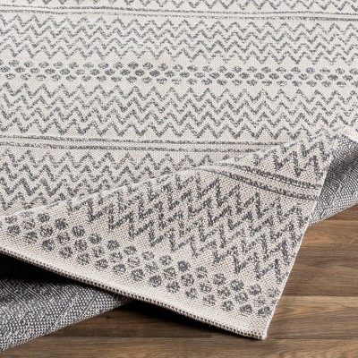 Aarau 8' x 10' Silver Gray Wool and Cotton Washable Rug