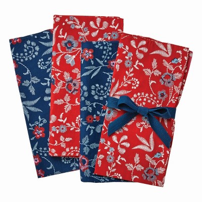 tagltd Prairie Floral Napkin Set/4
