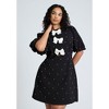 ELOQUII Pearl Mini Dress With Bows - 4 of 4