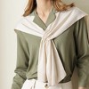Anna-Kaci Women's Lightweight Knit Ring Scarf Wrap with Soft Stretch Fabric Versatile Layering Shawl and Tie Front Design - 4 of 4