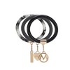 MKF Collection Jasmine 3 Piece Bangle Wristlet and Keychain Set by Mia K - 2 of 4