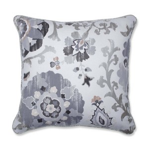 Boutiful Thunder Square Throw Pillow Gray - Pillow Perfect
