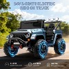 24V Ride on Toys for Kids, 2 Seater Electric Ride on Car w/Remote Control, 4 Powerful Motors, 4WD/2WD, 3 Speeds, Led Lights - 2 of 4