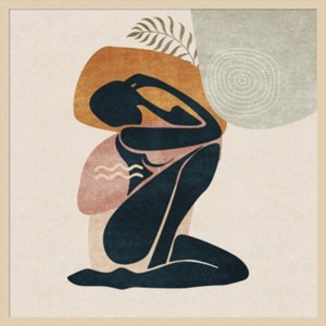 Amanti Art Lady by Emel Tunaboylu Wood Framed Wall Art Print - 1 of 4