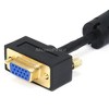 Monoprice Ultra Slim SVGA Super VGA Male to Female Monitor Cable - 35 Feet With Ferrites | 30/32AWG, Gold Plated Connector - 3 of 4