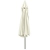 vidaXL Garden Parasol Sand White Polyester, Metal Large - 4 of 4