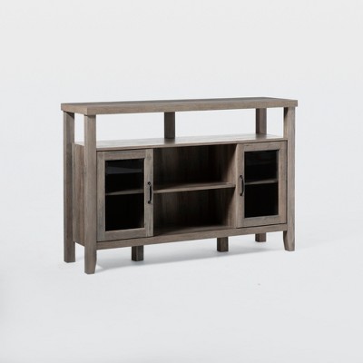 Rustic Transitional Double Door Highboy Buffet - Saracina Home