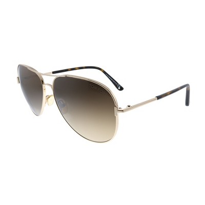 Tom Ford Clark TF 823 28F Unisex Aviator Sunglasses Rose Gold 59mm