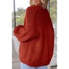 Womens Sweater Knit Cardigan with Pockets Open Front Cable Knit Sweater Chunky Thick Sweater Cardigan for Winter Comfy Knitwear - 2 of 4