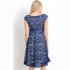 Hello Miz Women's Floral Lace Maternity Dress with Ribbon - 3 of 4
