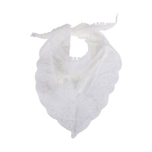 Unique Bargains Solid Color French Lace Triangle Bandana 1 Pc - 1 of 4