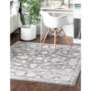 Unique Loom Boston Collection Area Rug - Floral - 1 of 4