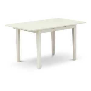 East West Furniture, Dining Table Linen White, NFT-LWH-T - 1 of 2