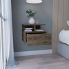 NicBex 14 inch Wide Floating Floating Nightstand with 1 Drawer,Modern Side Table with 2-Tier Shelf,Bedside Table for Bedroom,Living Room - 2 of 4