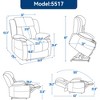 Power Lift Recliner Chair with 8-Point Vibration Massage, Lumbar Heating, USB & Type-C Ports, and Stainless Steel Cup Holders - 3 of 4