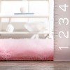 Nuloom Cloud Shag Area Rug, Round 5', Pink - 3 of 4