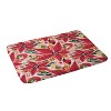 Avenie Abstract Floral Poinsettia Red Memory Foam Bath Mat - Deny Designs - 2 of 4