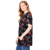 Woman Within Plus Size Americana Kangaroo Pocket Tee - 4 of 4