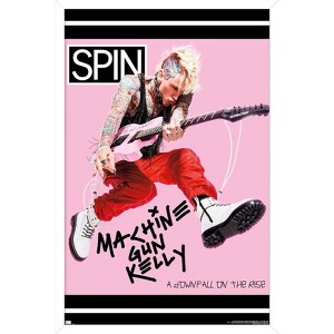 Trends International SPIN Magazine - Machine Gun Kelly 20 Framed Wall Poster Prints - 1 of 4