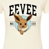 Women's - Pokémon - Eevee Collegiate Fitted Graphic T-Shirt - 2 of 3