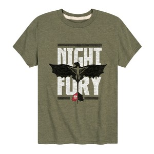 Boys' - How to Train Your Dragon - Night Fury Flight Short Sleeve Graphic T-Shirt - 1 of 4