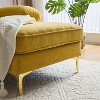 Mocamel 82.6" Modern Sectional Sofas Couches Velvet L-Shaped Couches for Living Room, Bedroom - 4 of 4