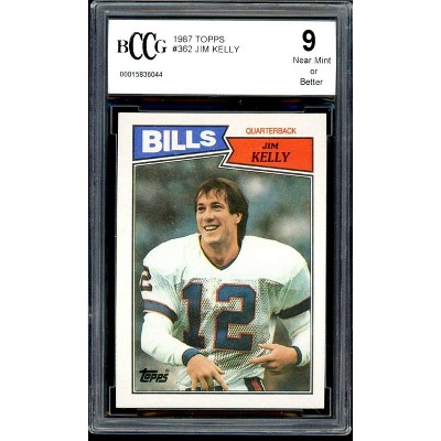 Jim Kelly Rookie Card 1987 Topps #362 BGS BCCG 9