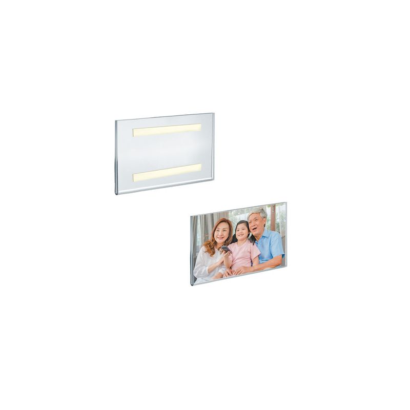 Azar Displays Clear Acrylic Wall Artwork and Photo Frame with Tape 7" W X 5" H - Portrait / Vertical, 2-Pack, 1 of 7