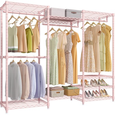 VIPEK V5 6 Tiers Wire Garment Rack Portable Closet Wardrobe, Max Load 890LBS