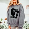 Six Seven Distressed - Women's Lightweight Garment Dyed Sweatshirt - 3 of 4