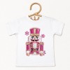 Pink Snowflake Nutcracker Patchwork Print - Youth Short Sleeve Graphic T-Shirt and Toddler Short Sleeve Graphic T-Shirt - 2 of 3