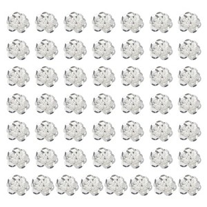 Unique Bargains Iron On Durable DIY Clothing Sequin Bead Flowers Patches 100 Pcs - 1 of 4